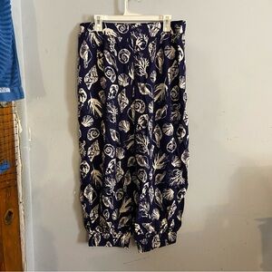 Venus Navy and White Patterned Pants